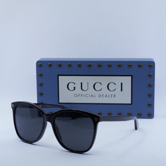 FINAL PRICE NEW GUCCI GG0024S 001 BLACK/GREY SUNGLASSES